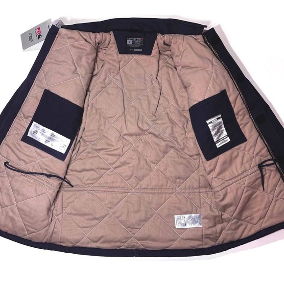 NEW CARHARTT FLAME-RESISTANT DUCK TRADITIONAL COAT QUILT-LINED - WARM 3, CAT 4 S - Picture 4 of 5